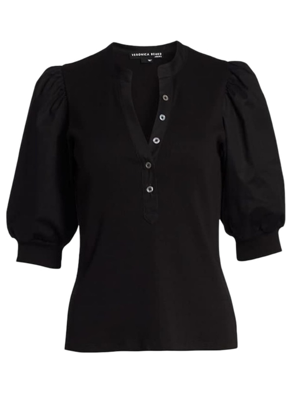 $198 New VERONICA BEARD Coralee Top Sz XS Black
